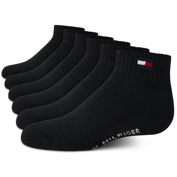 Pack de 6 calcetines Tommy Hilfiger Performance Cushiger, color negro