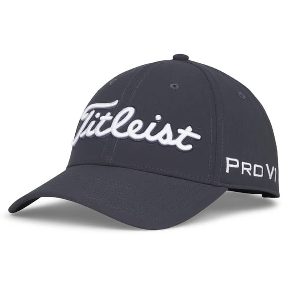 Gorra de golf Titleist Tour Performance, color blanco e índigo lavado