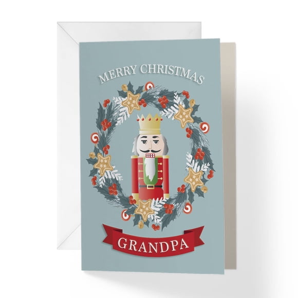 Tarjeta de Navidad 1Up Greetings Nutcracker Merry Christmas