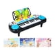 thumbnail image 3 of Pianos Electrónicos Multifuncionales De 24 Teclas Con Sonidos De Luces Para Niñas, Niños, Azul, 3 of 5