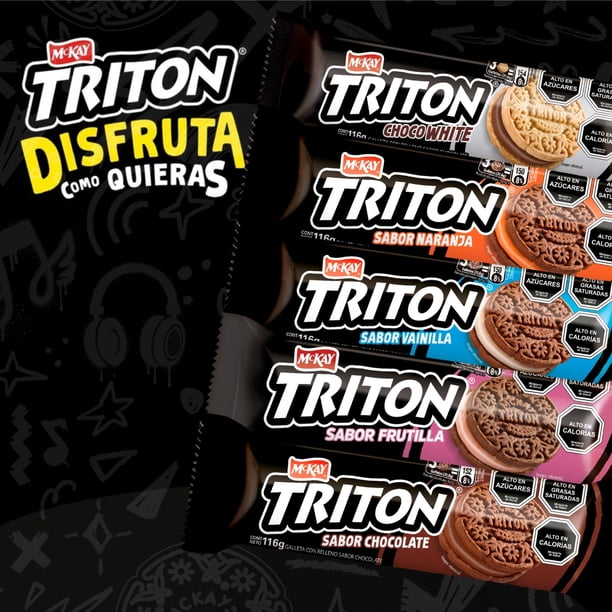Galleta Rellena Sabor Chocolate Triton Chocowhite, 116 g | Lider