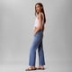 thumbnail image 4 of Pantalones vaqueros Calvin Klein para mujer, talle alto, color azul, 4 of 5