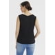 thumbnail image 3 of Polera Mujer Textura Recogido En Pecho Negro, 3 of 4