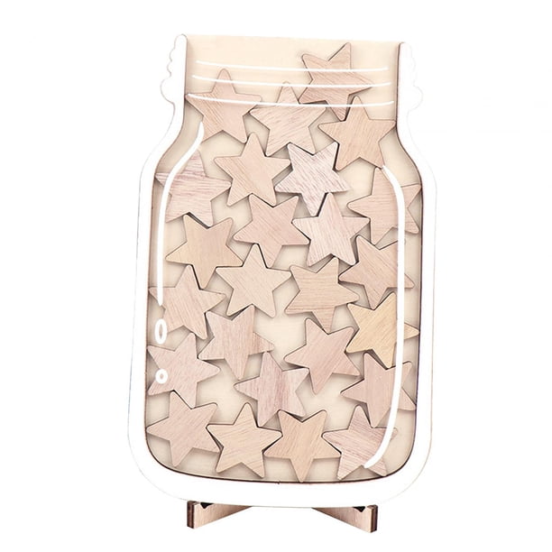 Tarro de con decoración de estrellas para y niñas, entrenamiento de rutina, regalos de madera para , herramienta de tren para ir
