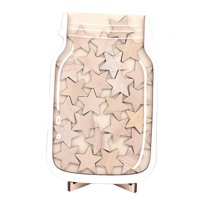 Magideal - Tarro De Con Decoración De Estrellas Para Y Niñas, Entrenamiento De Rutina, Regalos De Madera Para , Herramienta De Tren Para Ir