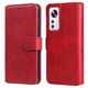 thumbnail image 1 of Funda Billetera para Xiaomi 12 con Porta Tarjetas y Soporte Ajustable Rojo, 1 of 6