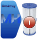 thumbnail image 3 of Repuesto Cartucho De Filtro Piscin Tipo I Pack 2 Un Bestway, 3 of 5