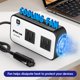 thumbnail image 5 of Inversor de corriente para coche PisFau de 200 W DC 12 V a 110 V AC con USB-C, 5 of 6
