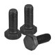 thumbnail image 1 of Paquete de 3 pernos de cabeza hexagonal para zurdos M8-1.25 x 20mm, tornillos de fijación completamente roscados de acero al carbono con óxido negro para maquinaria, automóviles y construcción, 1 of 6