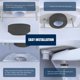 thumbnail image 4 of Junta de goma HIGHCRAFT de 3 pulgadas para tanque a taza, paquete de 10, 4 of 8