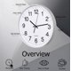 thumbnail image 3 of Reloj CLOCKSWISE 20 cm Blanco Analógico Silencioso, 3 of 8