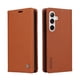 thumbnail image 2 of Funda Billetera de Cuero para Samsung Galaxy S25 Plus con Tarjetero y Soporte - Tapa Magnética Marrón, 2 of 6