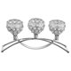 thumbnail image 3 of Portavelas De Cristal De Lujo Para Centro De Mesa De Comedor De Banquete Plateado, 3 of 5