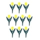 thumbnail image 2 of 10 Piezas De Borde De Jardín De Tulipán, Borde Paisajístico Para Camino, Decoración De Parterres, Flores Amarillas, 2 of 5