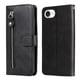 thumbnail image 1 of Funda con Cremallera para iPhone 16e, Carcasa Cartera de Cuero PU con Soporte y Tarjetero, 1 of 5