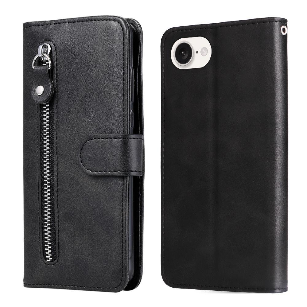 Gangxun - Funda Con Cremallera Para Iphone 16E, Carcasa Cartera De Cuero Pu Con Soporte Y Tarjetero