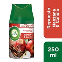 Aromatizante Ambiental Automático Freshmatic Repuesto Manzana Canela Aerosol Lata 250 Ml Air Wick