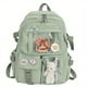 thumbnail image 4 of Kawaii School Style: Cute Nylon Backpack with Pins & Accessories for Students, 4 of 4