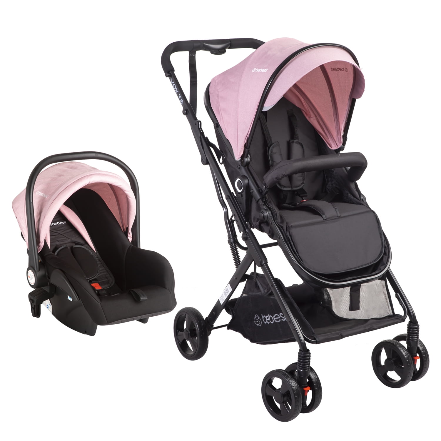 Bebesit - Coche Cuna Travel System Vox Rosa