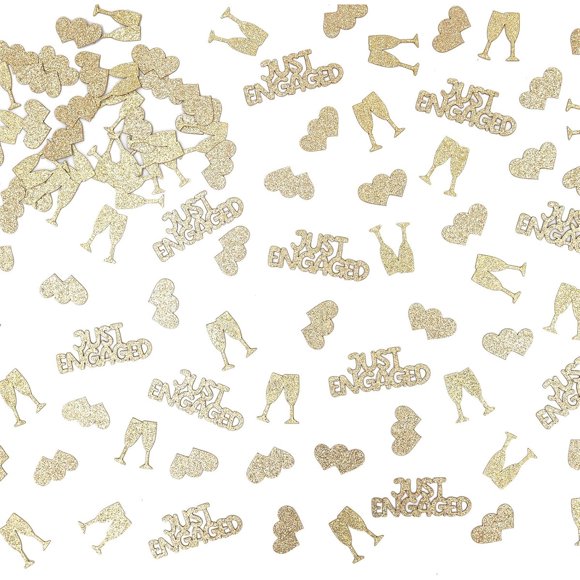Confeti Gybeizhu para Compromiso, 120 Piezas, Dorado