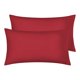 thumbnail image 1 of REGALWOVEN Fundas de Almohada de Poliéster Juego de 2 para Cabello y Piel, Fundas de Almohada Refrescantes Rojo Vino King, 1 of 7