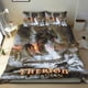 thumbnail image 1 of Leviatán Conjunto de sábanas temático, trío de piezas, cómodo y amigable con la piel, diseño único, regalo de decoración para el hogar para familiares, amigos y fans,135cm *200cm, 1 of 6