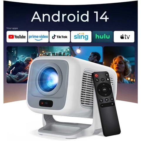 Lyncast - Proyector X3Aq 1080P 4K 600Ansi Android 14 Wifi6