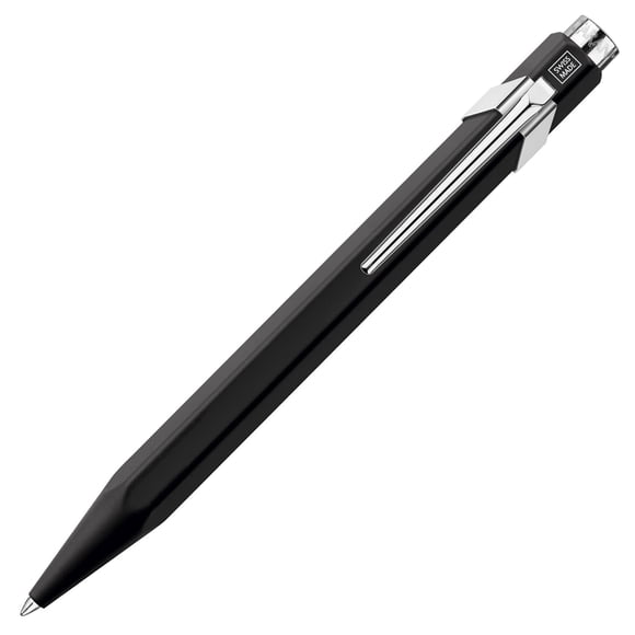Bolígrafo Caran d'Ache 849 retráctil negro mate delgado