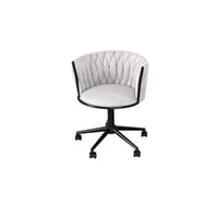 Habita2 Chile - Silla De Escritorio Giratoria Base Negra Gales Gris