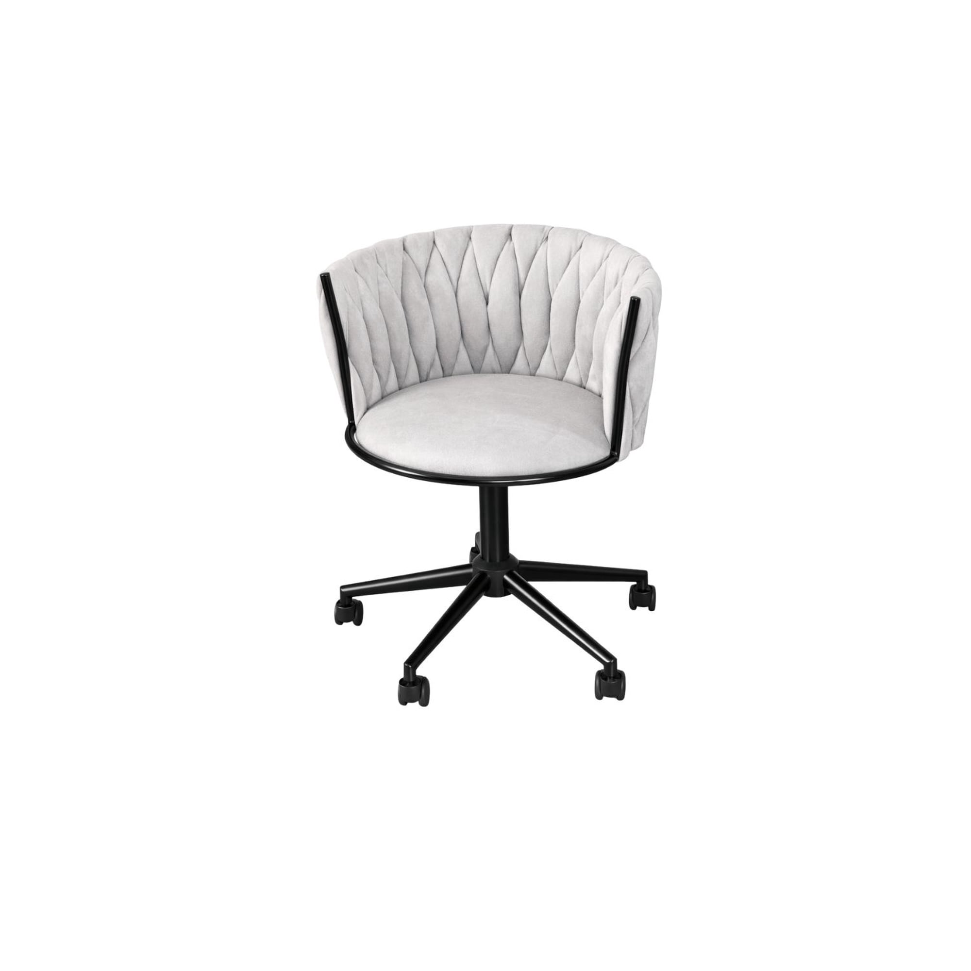 Habita2 Chile - Silla De Escritorio Giratoria Base Negra Gales Gris