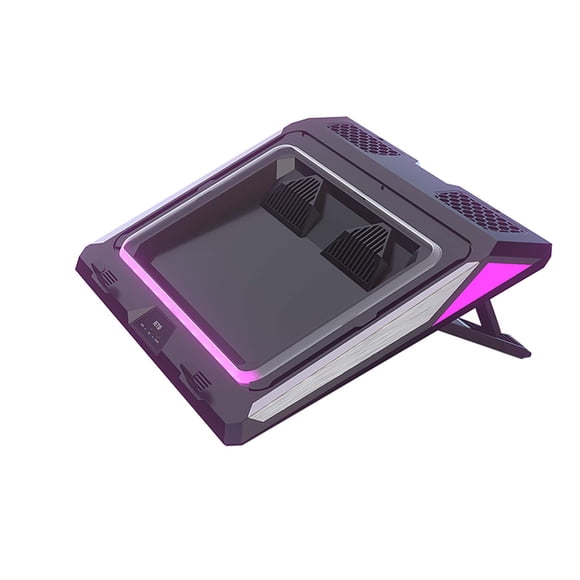 Almohadilla de refrigeración para portátil IETS GT300 con doble ventilador de 14-17 pulgadas para juegos