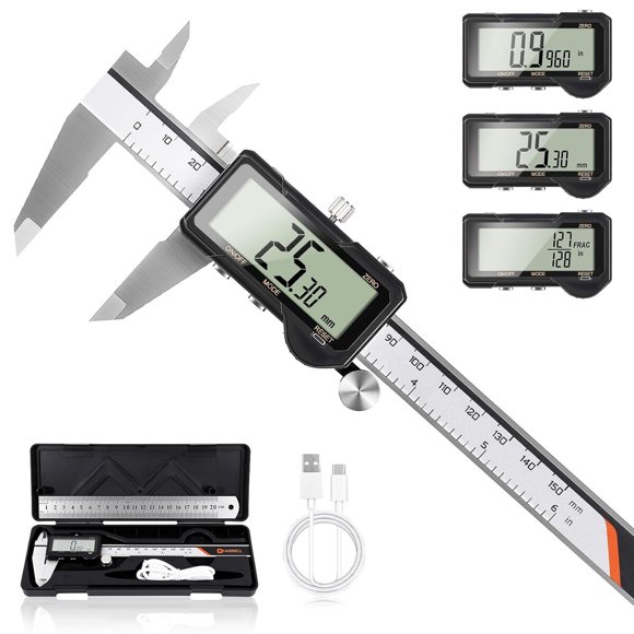 Calibre Digital HARDELL Z150mm 15.24cm Recargable 0.02mm