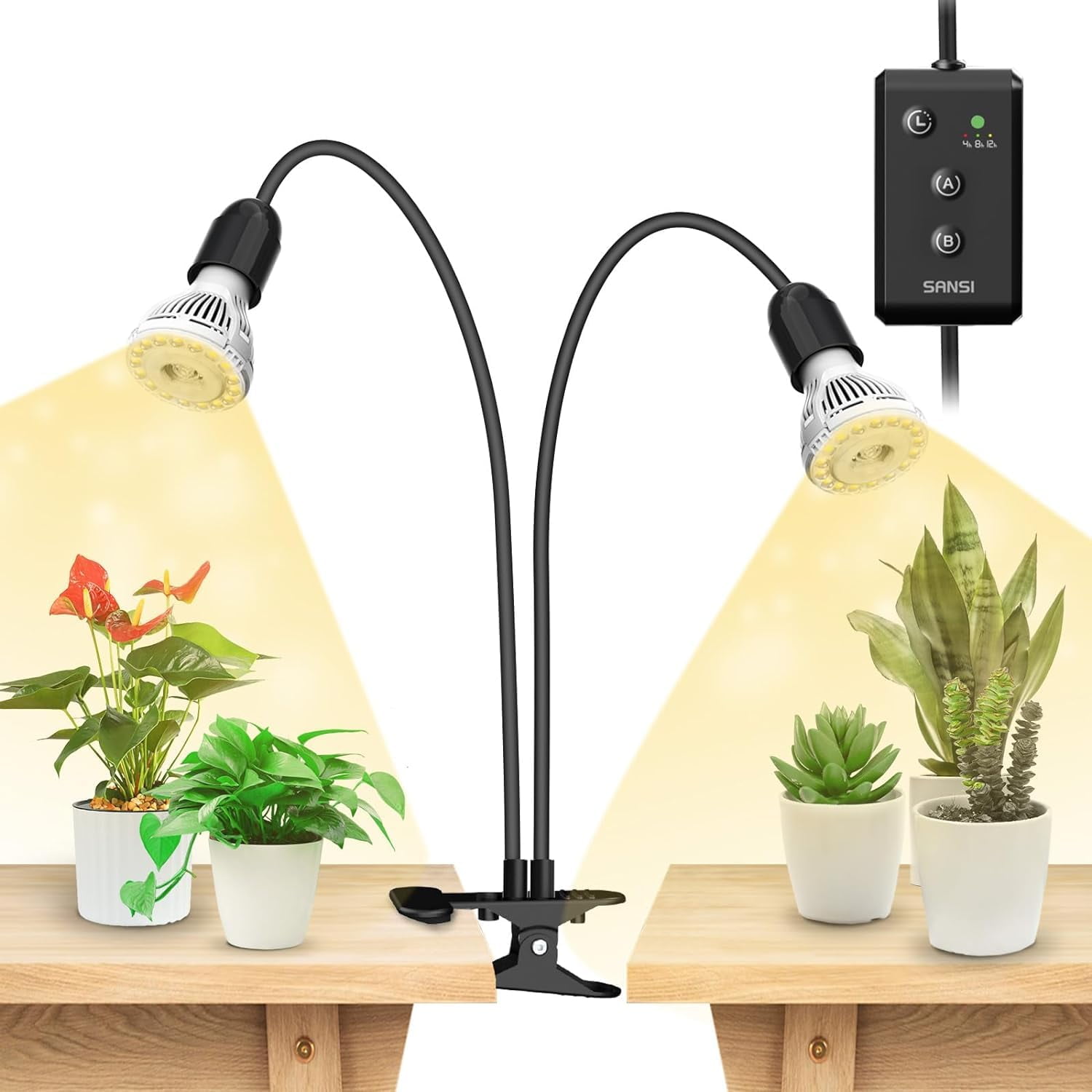 Luces De Cultivo Led Sansi De 300 W De Espectro Completo Para Plantas De Interior
