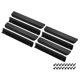 thumbnail image 1 of Uxcell 8 piezas de tiradores para gabinetes, tiradores de borde de aleación de aluminio de 8 pulgadas, tirador de dedo plano oculto para montaje trasero, negro, 1 of 7