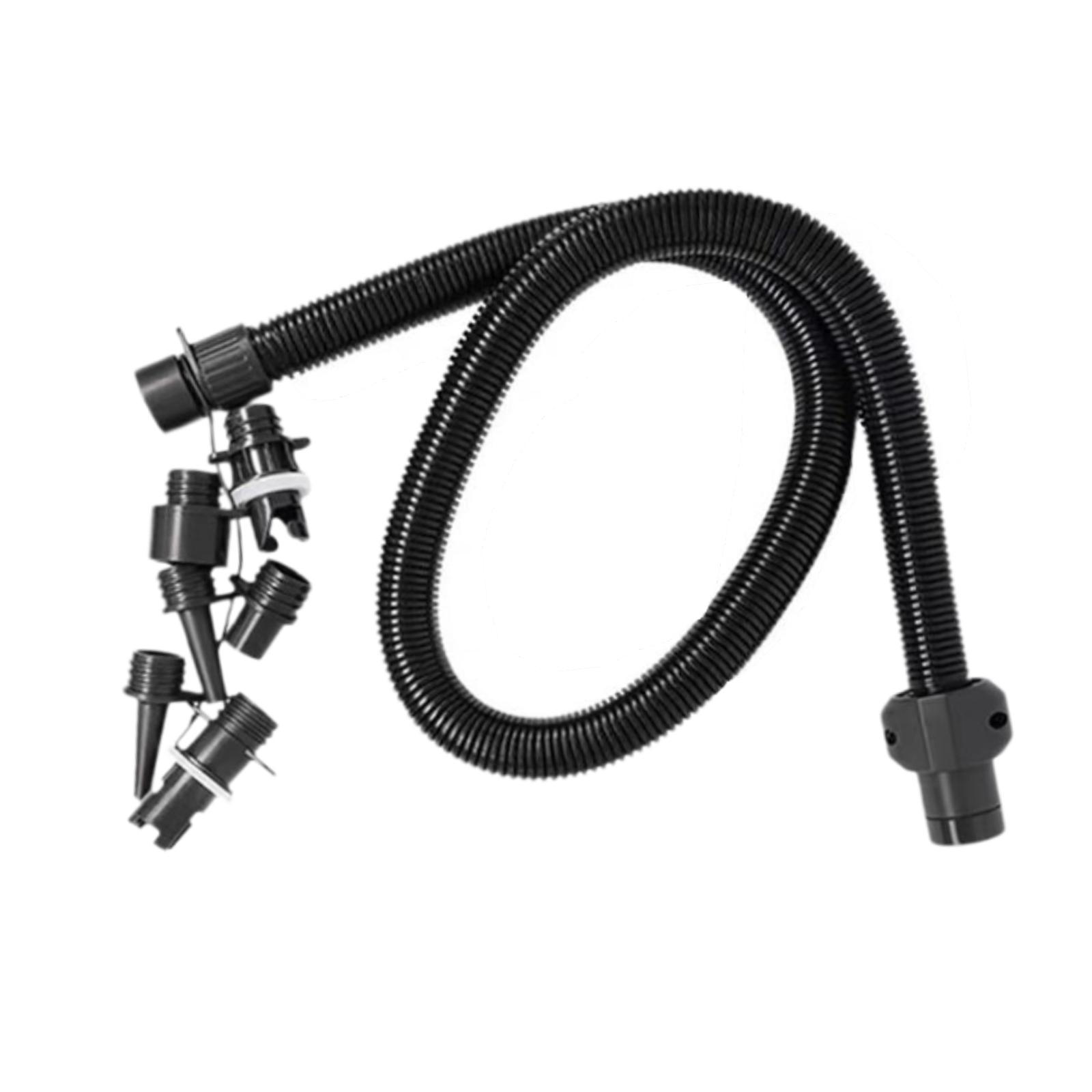 Magideal - Manguera De Bomba De Aire Inflable, Manguera De Aire De Bomba De Inflado, Manguera De Bomba De Aire De Repuesto (1 M), Manguera De Bomba Eléctrica Par Con 6 Conectores