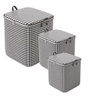 Crusec - Set 3 Cestas Ropa Sucia Con Cierre 110L 140L 180L