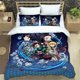 thumbnail image 1 of Anime Demon Slayer Bedding Set,Duvet Cover Comforter Bed Set Quilt Cover Pillowcase, Boys Girls Adults Bed Sheets, 1 of 5