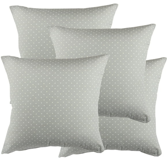 Set 4 cojines Lona Española Matilde 50x50 GRIS