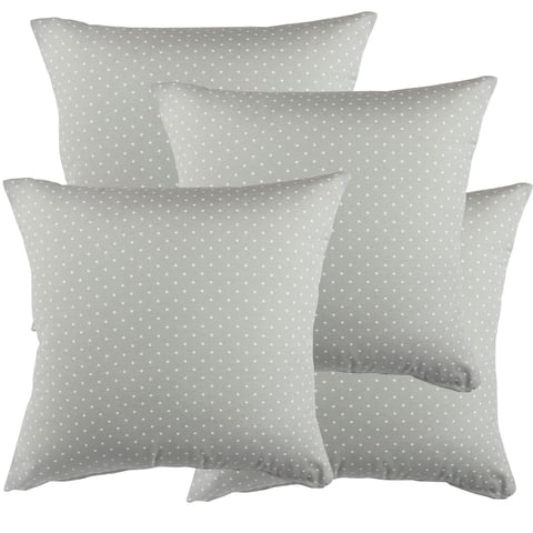 Masel - Set 4 Cojines Lona Española Matilde 50X50 Gris