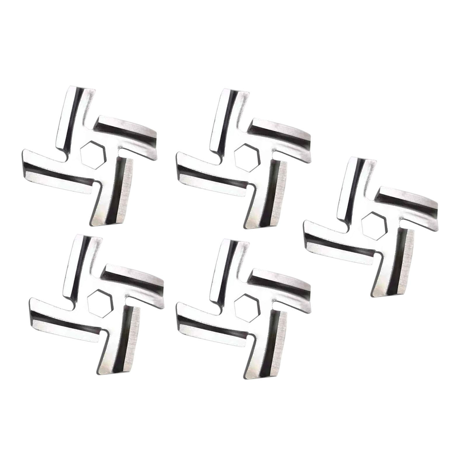 Magideal - 5 Piezas De Repuesto De Cuchilla Picadora De Carne De Acero Inoxidable, Piezas De 0,33 Pulgadas, Accesorios Profesionales, Cuchilla De Picadora Duable