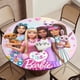 thumbnail image 5 of Barbie-theme Fitted Round Tablecloths Elastic Edged Table Covers Waterproof Table Cloth for Kitchen Holiday Party Tables Decor 150cm, 5 of 6