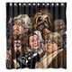 thumbnail image 1 of Cortina de ducha de Star Wars con dibujos animados, juego de cortinas de baño con ganchos, tamaño 66 x 72 pulgadas, 1 of 3
