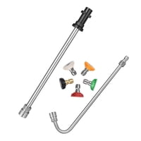 Magideal - Varilla De Extensión De Lavadora A Presión Profesional, Herramienta De Limpieza Portátil De Actualización Duradera Universal, Resistente Para El Hogar Acero Inoxidable