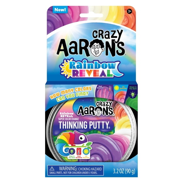 Slime Juguete Crazy Aaron's Rainbow Reveal Sensible al Calor 90 g