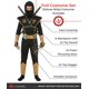 thumbnail image 2 of Traje de Ninja Dorado para Niños (talla M) - Set Completo Morph, 2 of 7