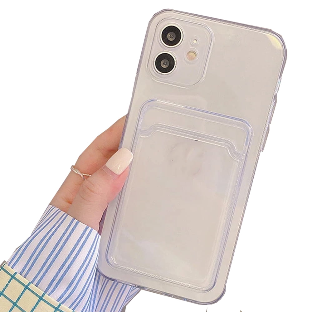 Genérico - Carcasa Para Iphone 11 Anti Golpes Tarjetero Transparente