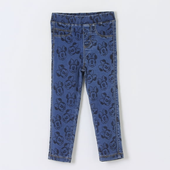 Calza Niña Full Print Minnie Mouse Azul Oscuro Disney