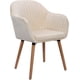 thumbnail image 3 of Pack 2 Butacas Sitiales Almer Velvet Beige | Sala, Dormitorio u Oficina, 3 of 6
