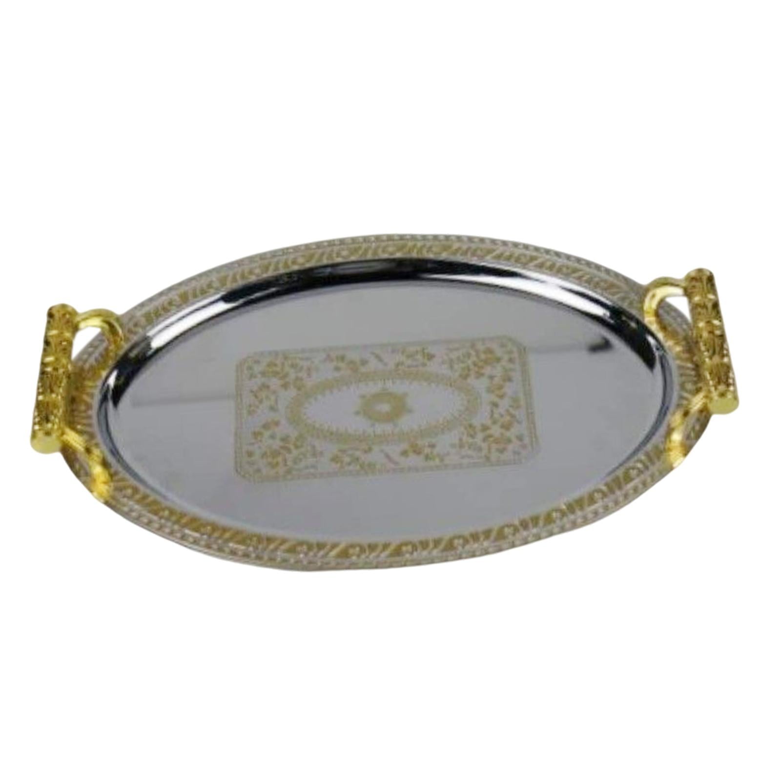 Bothyi - Bandeja De Servicio Ovalada Multiusos Con Asas Para Sala De Estar Mesa De Fiesta M