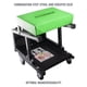thumbnail image 2 of Taburete rodante OEMTOOLS 300 lb con asiento de vinilo y 5 ruedas giratorias, 2 of 7